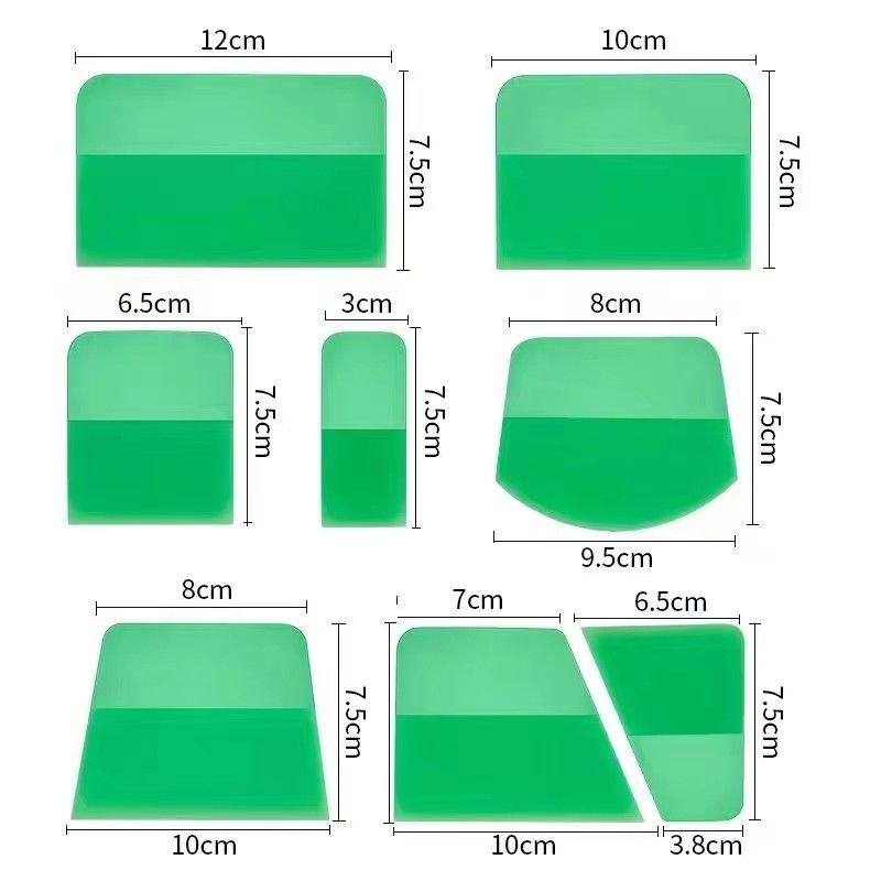 Conjunto de ferramentas flexível 5 em 1 para embrulhar carro rodo durável para filmes transparentes PPF