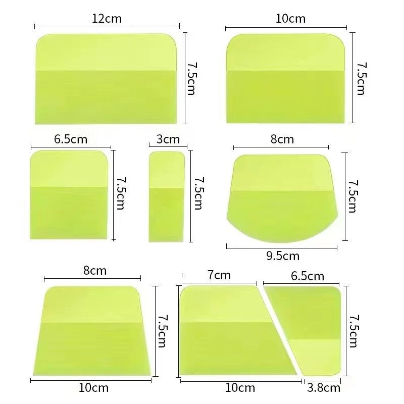 Conjunto de ferramentas flexível 5 em 1 para embrulhar carro rodo durável para filmes transparentes PPF