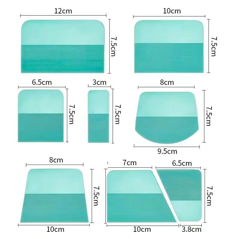 Conjunto de ferramentas flexível 5 em 1 para embrulhar carro rodo durável para filmes transparentes PPF