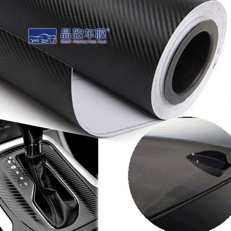 Filme de vinil PET autoadesivo envoltório de fibra de carbono durável 2D 3D 4D 5D 6D alto brilho