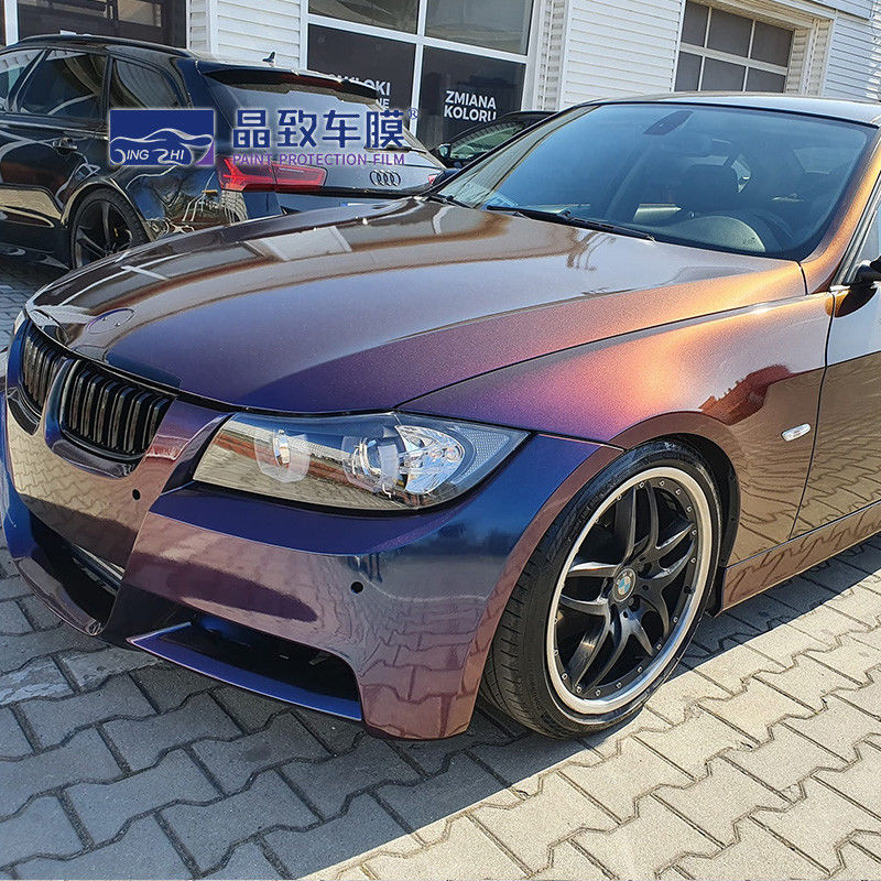 Envoltório de vinil para carro azul brilhante de melhor qualidade 3 camadas livre de bolhas para embrulhar carro 1,52 m * 18 m