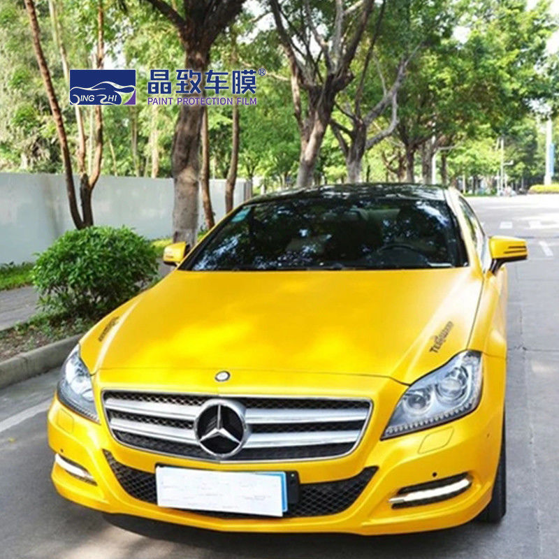 Proteção Crystal Maize lustroso da pintura envoltório amarelo do vinil do filme da decoração do carro da cor do auto auto
