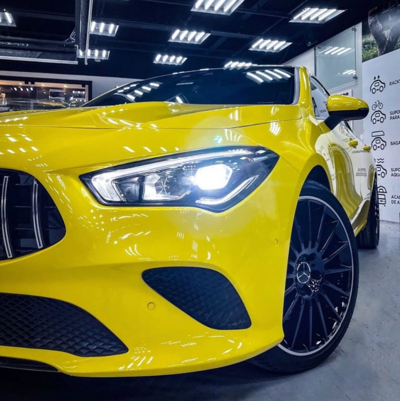 PET Super Brilhante Automotivo Céu Azul Cinza Amarelo Vermelho Verde Preto Envoltório de carro filme de vinil adesivo de corpo inteiro vinil para carro
