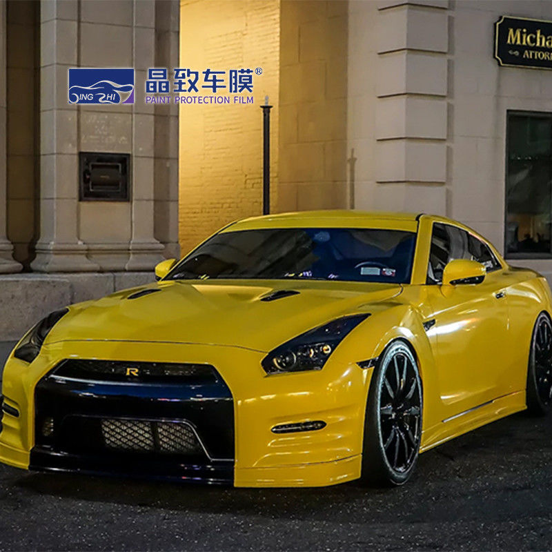 PET Super Brilhante Automotivo Céu Azul Cinza Amarelo Vermelho Verde Preto Envoltório de carro filme de vinil adesivo de corpo inteiro vinil para carro