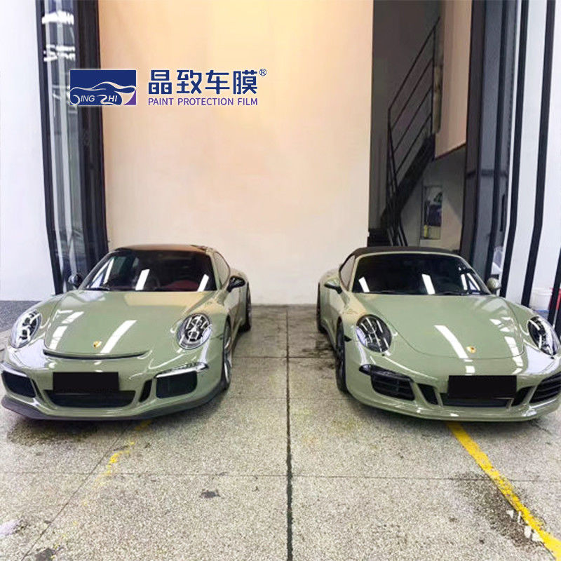 VvividPopular Highlight Crystal Glossy Khaki Army Green Car Wrap Film vinil para embrulhar o corpo 3m