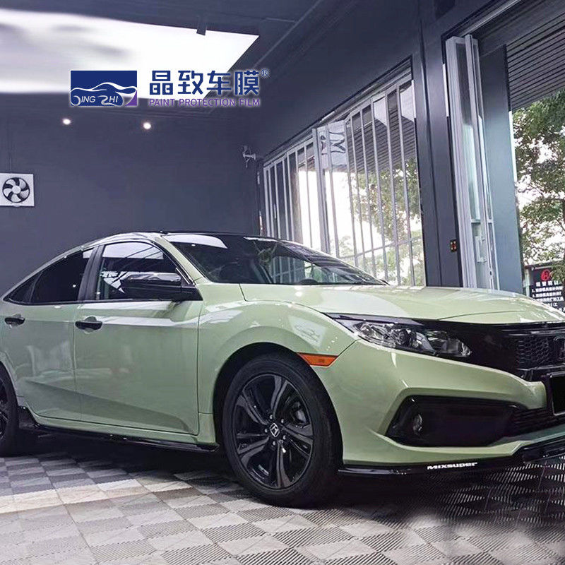 VvividPopular Highlight Crystal Glossy Khaki Army Green Car Wrap Film vinil para embrulhar o corpo 3m