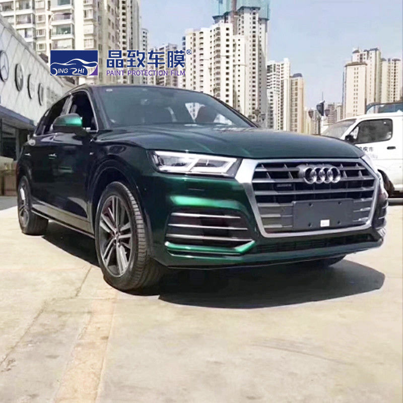 Película de proteção para carro de verde brilhante a dourado adesivo de corpo inteiro para embalagem de veículo