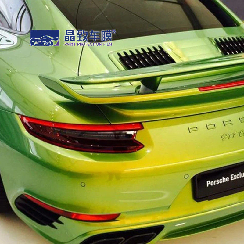 Película de proteção para carro de verde brilhante a dourado adesivo de corpo inteiro para embalagem de veículo