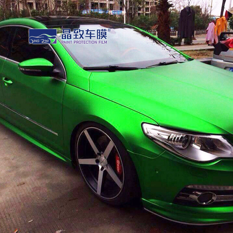 Envoltório de vinil para carro verde meia-noite super brilhante metálico 1,52X18M para corpo inteiro do carro
