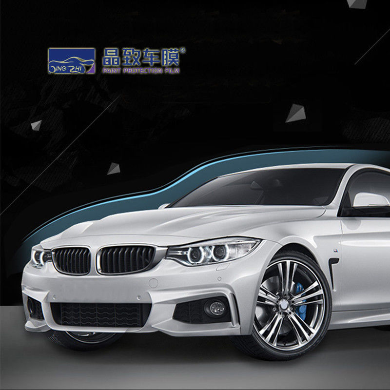 Entrega rápida Película de carro PPF de 3 camadas, película de proteção de pintura ppf transparente e brilhante 1,52 x 15 m, película de pintura TPH TPU de autocura para