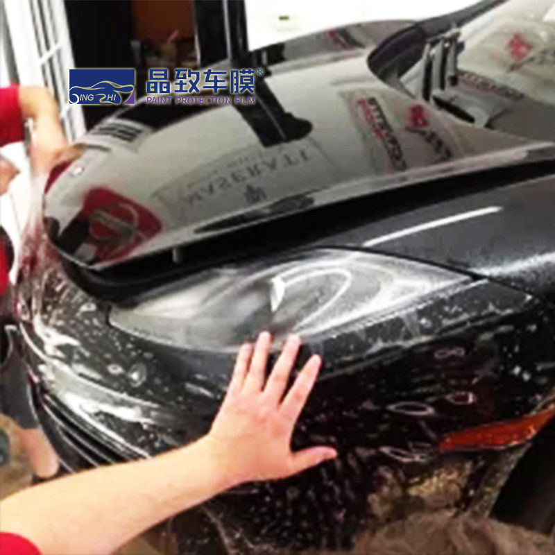 Entrega rápida Película de carro PPF de 3 camadas, película de proteção de pintura ppf transparente e brilhante 1,52 x 15 m, película de pintura TPH TPU de autocura para