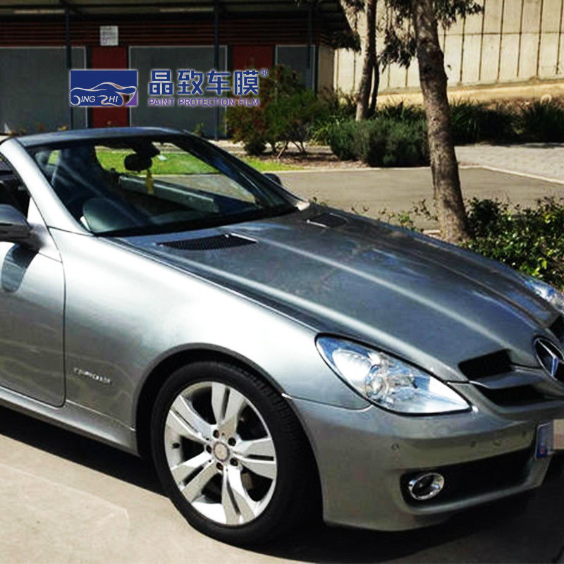 Envoltório de carro autoadesivo durável prateado, filme PPF de mudança de cor à prova de UV